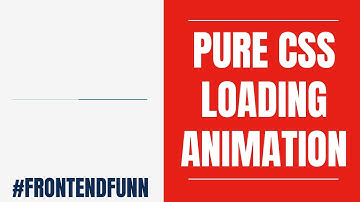 Material Design Pure CSS Loading Animation - web development