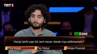 Hangi Tarihi Yapı Bir Anıt Mezar Olarak Inşa Edilmiştir? - İsmail Öz Özdemir - 3Te3 - Trt 1