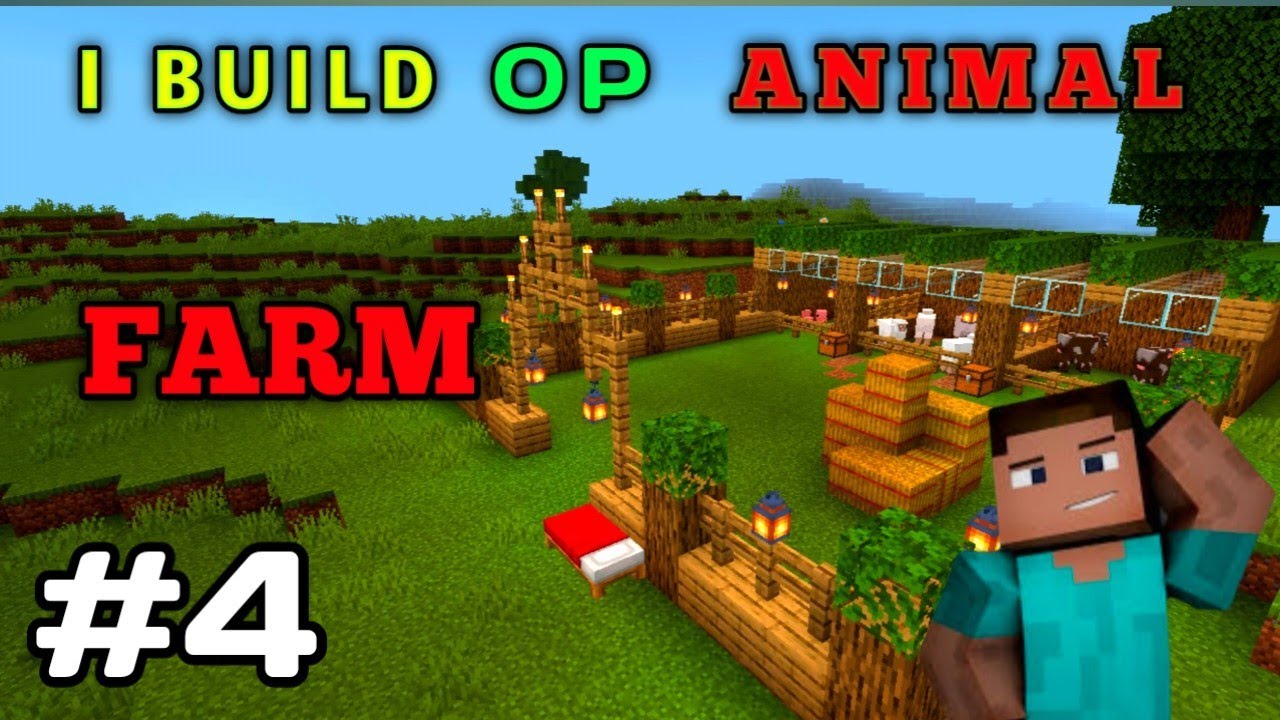 I Built an OP Survival Animal Farm in Minecraft PE! (EP 4),OP Survival ...