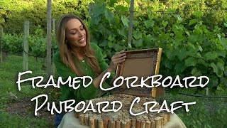 Framed Corkboard Pinboard Craft