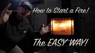 How to Light a Wood Stove - THE EASY WAY - Hearthstone Shelburne