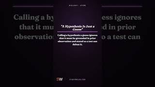 Bio 0013 · A Hypothesis Is Just a Guess