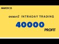 Live trading booked 40k profit  adrcpr by mallu trader 