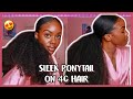 ✨Sleek Ponytail on 4C Hair | Crochet Method | ADAISHA MIRIAM