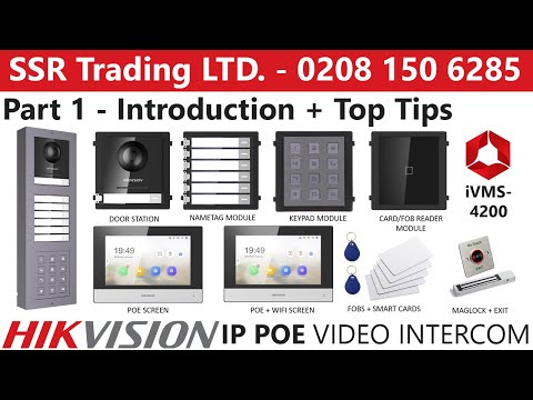7" or 10" Monitor PoE APP Details about   Hikvision IP Video Intercom DS-KD8003-IME1 Doorbell 