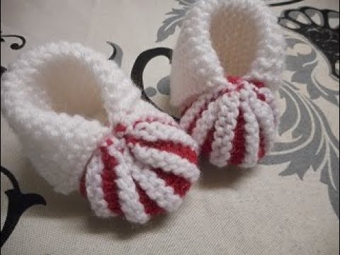 Tuto Tricot Chaussons Citrouille 2 Couleurs Youtube