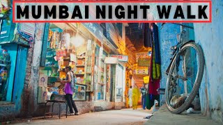 Mumbai, India - 4K HDR Night Walking Tour