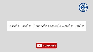 2 sec^2x - sec^4x - 2 cosec^2x + cosec^4x = cot^4x - tan^4x