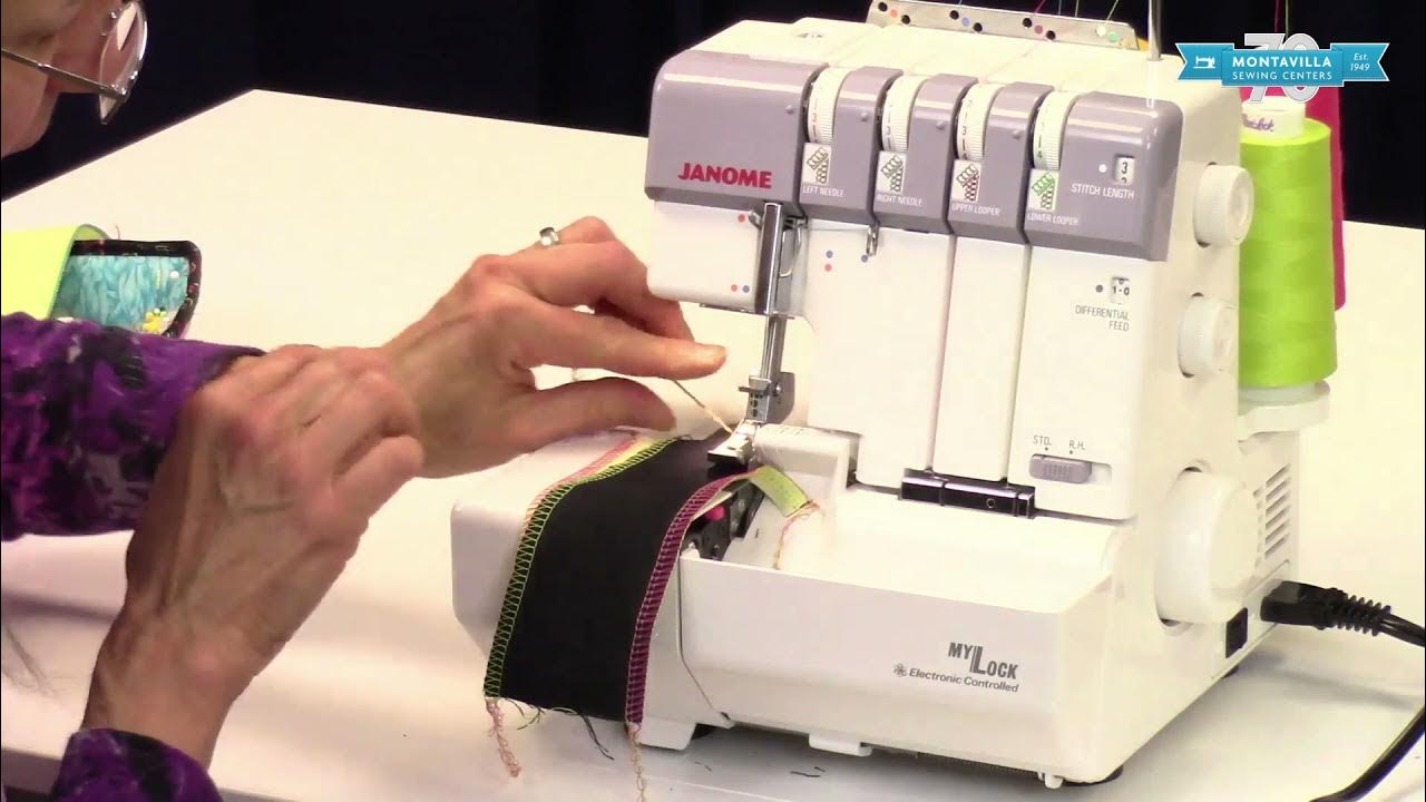 Basic operations of the janome mylock 634d 1110dx pro serger overlock