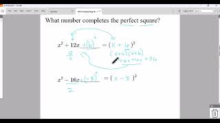 Completing the Square for Conic Sections