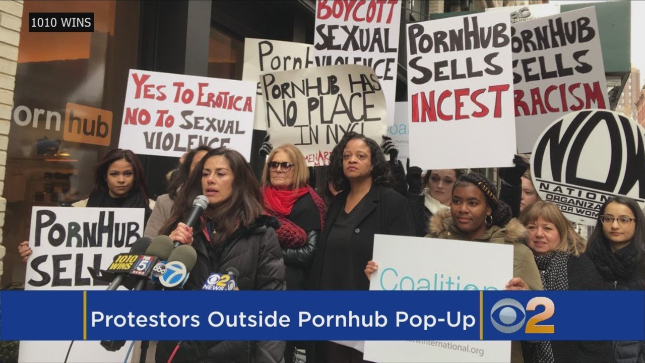 Protesters Say Pornhub Promotes Sexual Violence Against Women