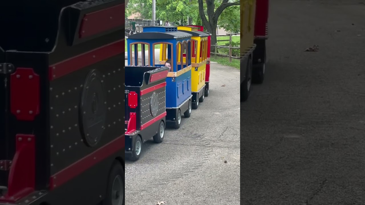 Wattman mini express train @ Henson Robinson zoo in Springfield, Illinois