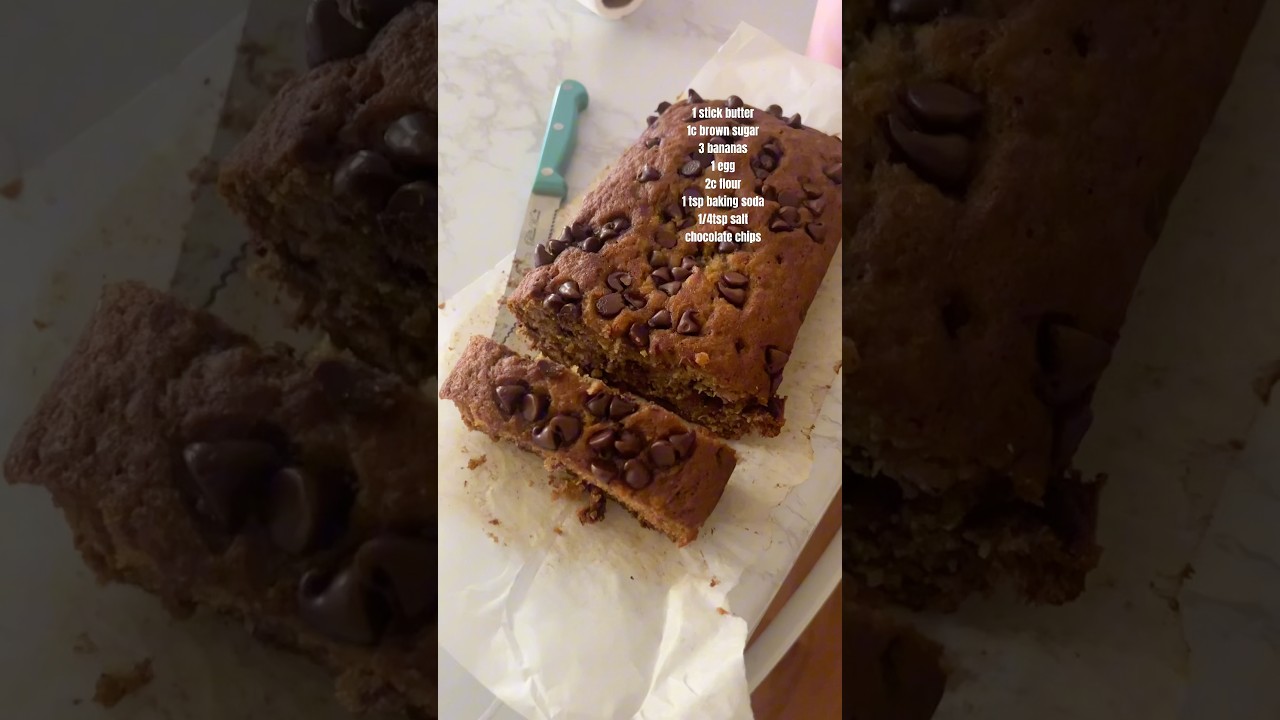 THE BEST BROWN BUTTER BANANA BREAD!!  🍌🧈🍫🍞 