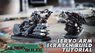 servo arm scratch build tutorial for space marine Iron Hands