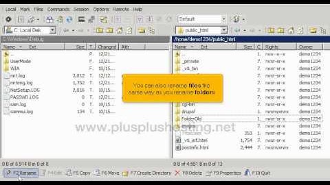 Managing your website in WinSCP FTP