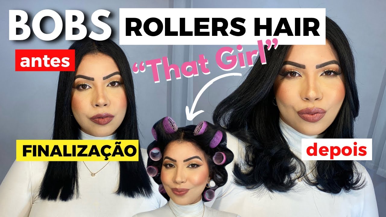 Como colocar BOBES no cabelo ♡ PONTAS ALISADAS como deixar liso natural? Adeus pontas retas!