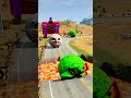 Big - Small Colorfull Monster Moon Cars vs Lava #39 - BeamNG.Drive #beamngdrive #