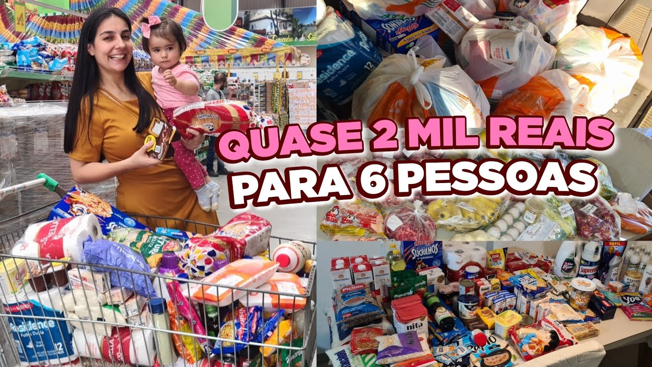 COMPRAS DO MÊS NO ATACADÃO! COMPRAMOS MUITA COISA 😱 MAIS DE DOIS CARRINHOS