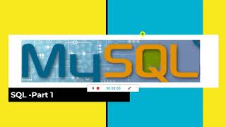 MySQL Part 1 || SQL Tutorial || MySql Tutorial  for Beginners