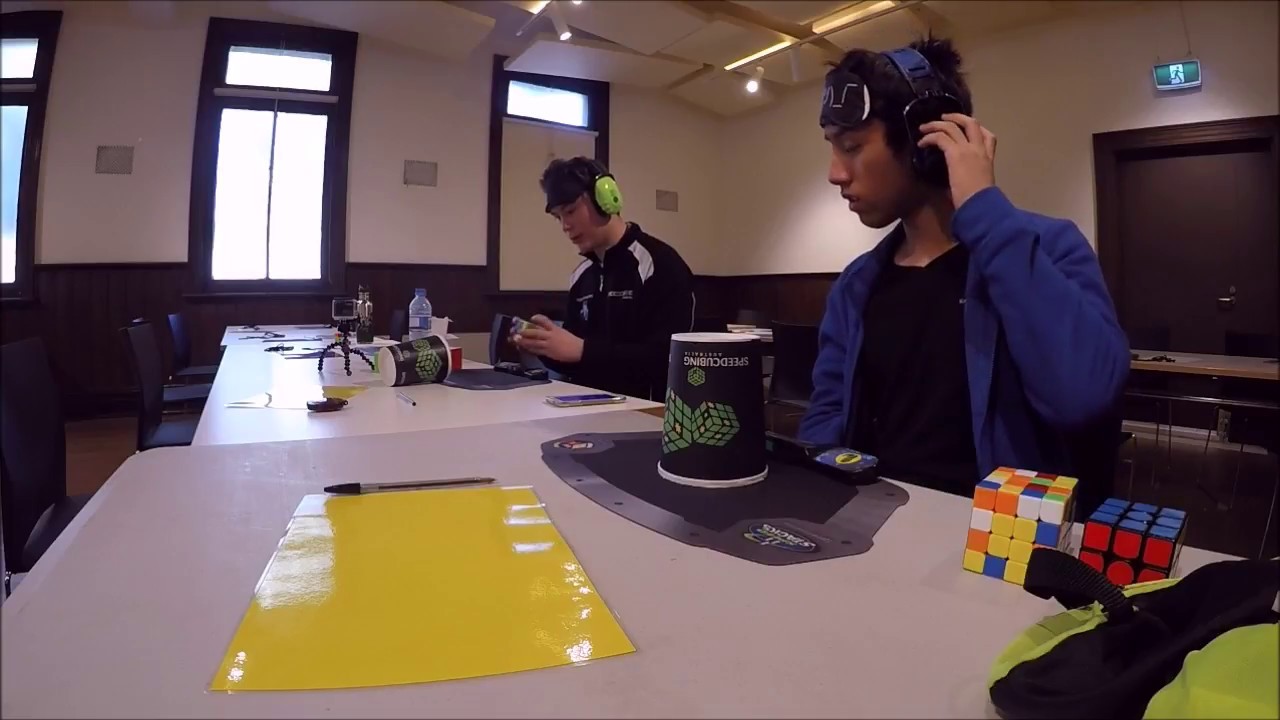 41.39 3BLD Team Relay with Tomoya