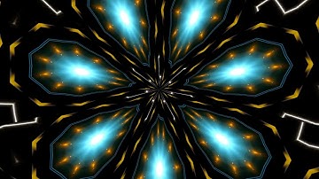 4K Flower Arbstarct RGB Neon VJ Loop video 2023 ( 10 second )