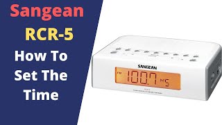 SANGEAN RCR-5 HOW TO SET THE TIME screenshot 1