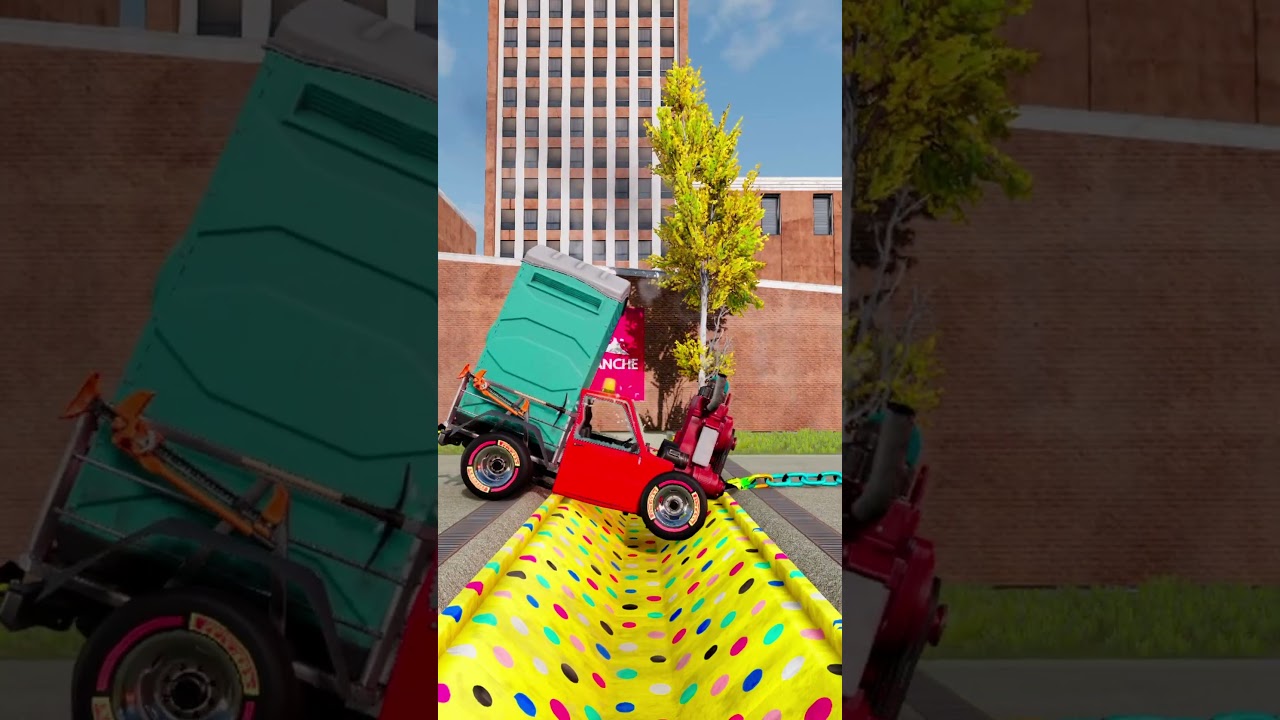 Trucks and Cars vs Speed Bumps 