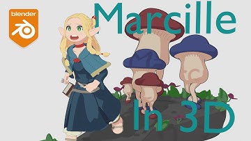 Marcille - Delicious in Dungeon (Dungeon Meshi) 3D Model. Anime Girl In Blender
