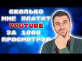 Сколько платит Ютуб за 1000 просмотров 2020. Заработок в интернете без вложений.