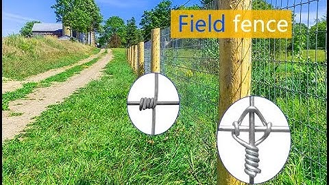 fixed knot fence, cattle / sheep / horse / deer fence, farm fence, field fence, game wire fence