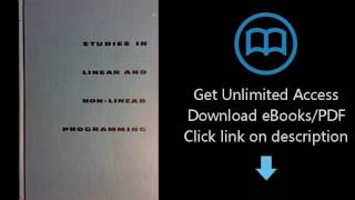 Download Studies in linear and non-linear programming, (Stanford mathematical studies in the [P.D.F]