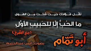 البين جرعني نقيع الحنظل - أبو تمام | أيمن عبدالحليم