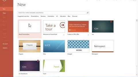1 Create a new blank presentation