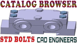 33. STANDARD BOLTS (CATALOG BROWSER) IN CATIA V5.