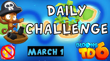 Bloons TD 6 Daily Challenge | Brickells Big Boats | No Hero No MK No Powers | March 1 2023