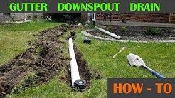 Underground Roof Gutter Drain Pipe