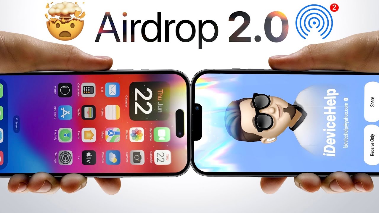 Ready go to ... https://youtu.be/0UZNVSQcBfU [ AirDrop 2.0 Update in iOS 17]