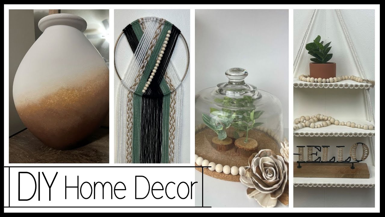 Boho DIY home decor Modern high end DIY decor YouTube