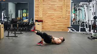 Dumbbell Single Leg Glute Bridge