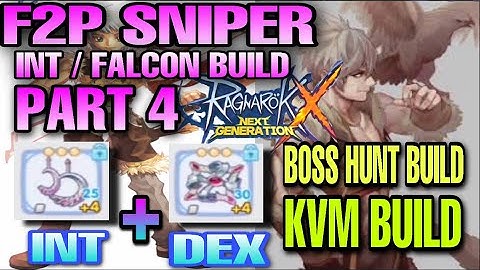 ROX SNIPER INT FALCON BUILD [ Boss Hunt Build / NEW KVM BUILD ] Ragnarok X Next Generation
