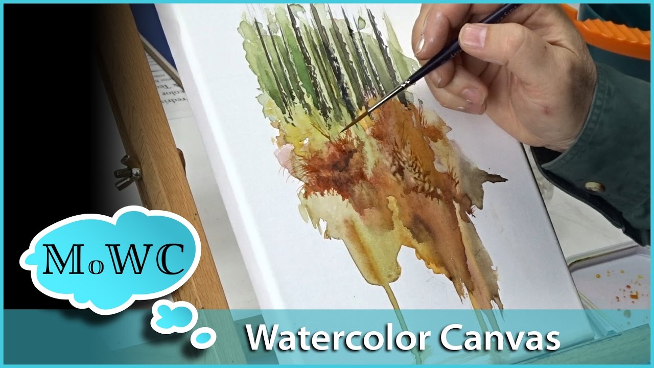 Watercolor on canvas for beginners 