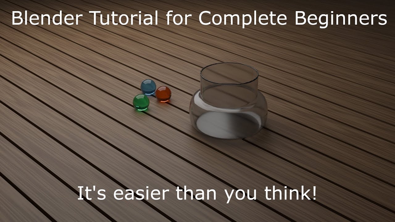 Blender Beginner Tutorial - YouTube