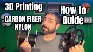 How To 3D Print Carbon Fiber Nylon! Bambu Printing