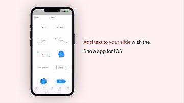 Zoho Show for iOS: Add text to your slide