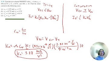 Problem 5.14: Microelectronic Circuits 8th Edition, Sedra/Smith