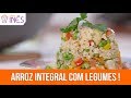 Arroz Integral colorido, com legumes e delicioso!