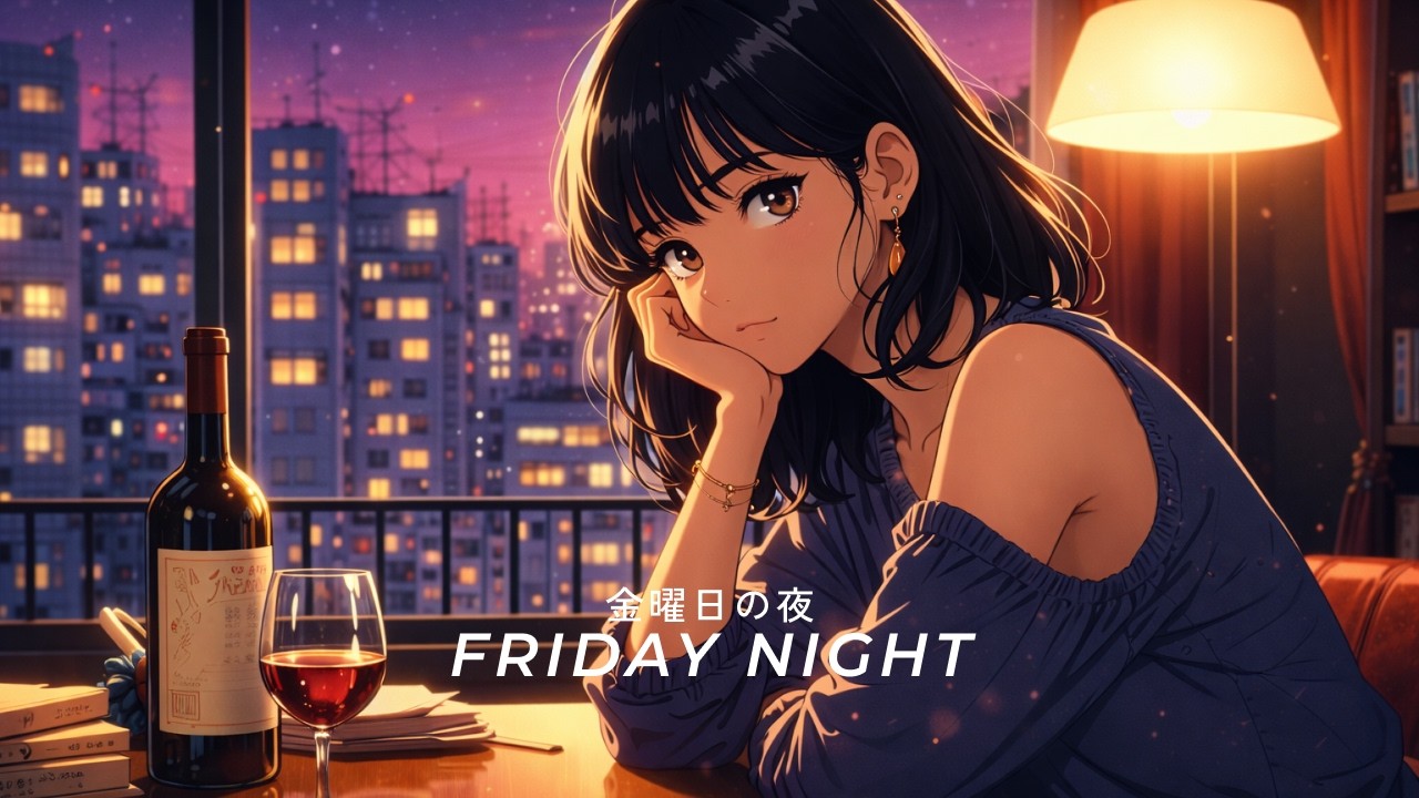 毎日が金曜日 80s Japanese City Pop | 金曜日の夜 (Friday Night) | LYRIC VIDEO