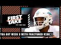 First Take reacts to Tua being ruled out for Week 3 with fractured ribs