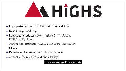 HiGHS: High-performance open-source linear optimization