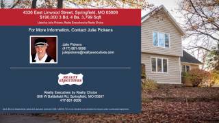 SOLD 4336 East Linwood Street Springfield MO 65809   $190000 with 3 beds 4 baths